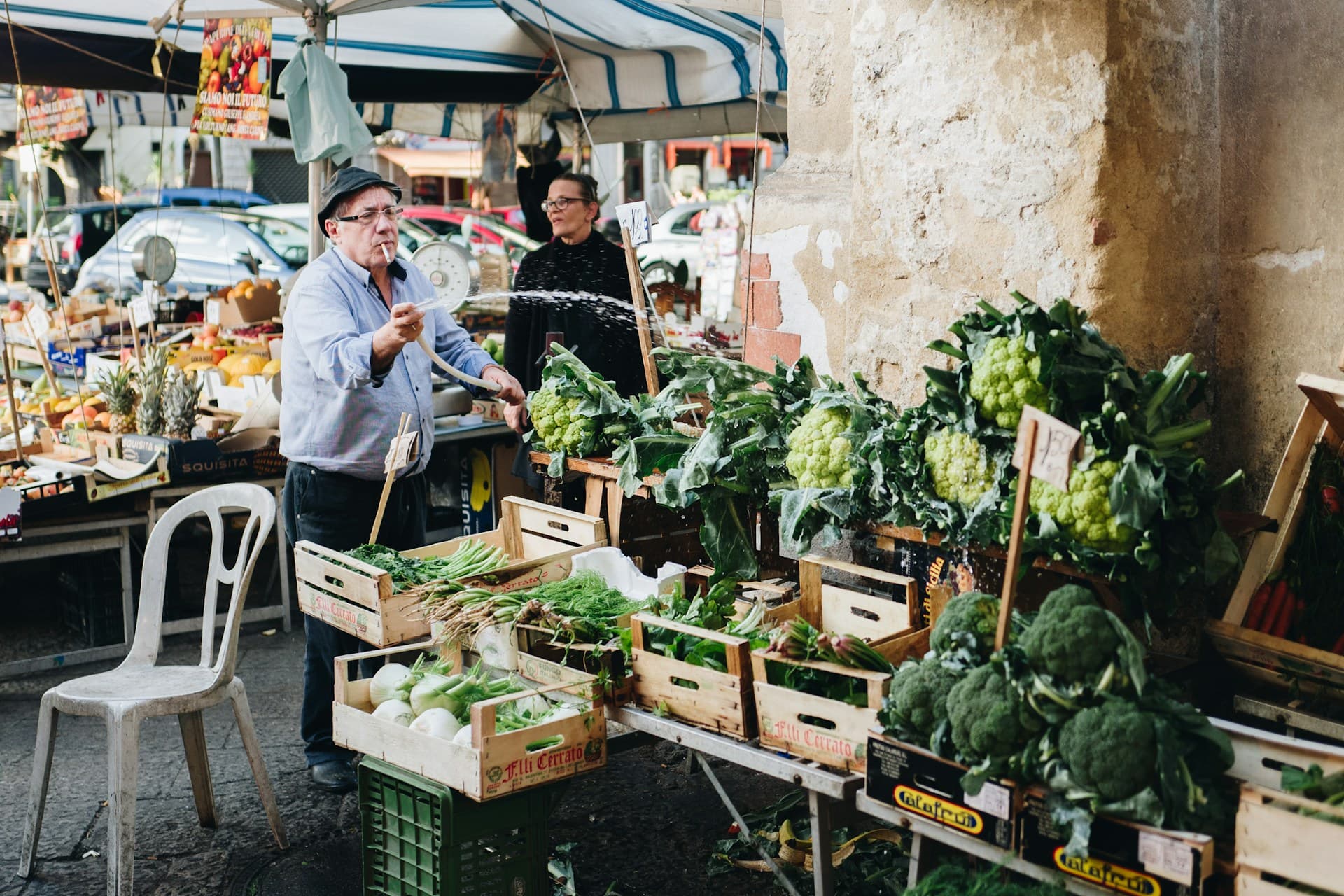 Mercato ortofrutticolo siciliano - prodotti freschi